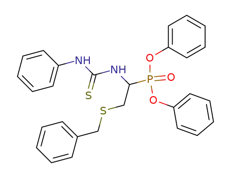 [2-Benzylsulfanyl-1-(3-phenyl-thioureido)-ethyl]-phosphonic acid diphenyl ester