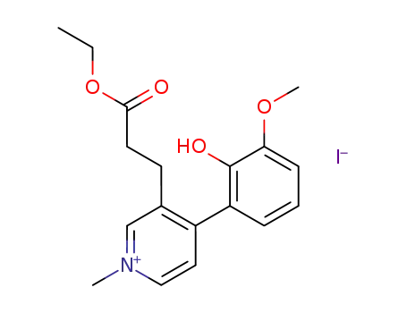 1-methyl-4-(2-hydroxy-3-methoxyphenyl)-3-(3-oxo-3-ethoxypropyl)pyridinuim iodide