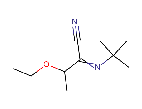 2-[(E)-tert-Butylimino]-3-ethoxy-butyronitrile