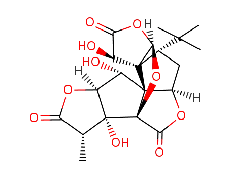 Molecular Structure of 15291-77-7 (Ginkgolide B)