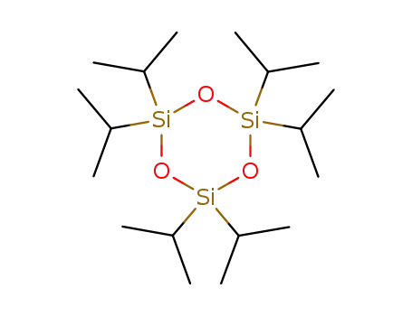 Molecular Structure of 92411-30-8 (Cyclotrisiloxane, hexakis(1-methylethyl)-)
