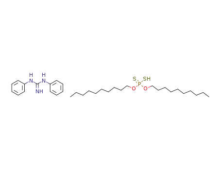 Dithiophosphoric acid O,O'-didecyl ester; compound with N,N'-diphenyl-guanidine