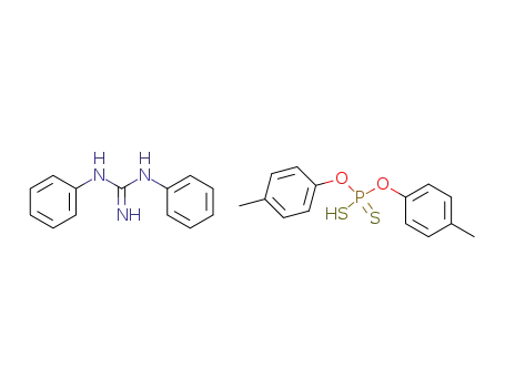 Dithiophosphoric acid O,O'-di-p-tolyl ester; compound with N,N'-diphenyl-guanidine