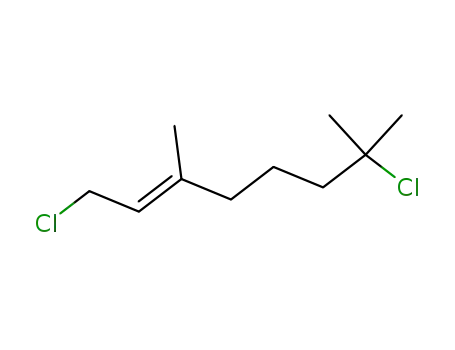 Molecular Structure of 103784-72-1 (2-Octene, 1,7-dichloro-3,7-dimethyl-, (E)-)