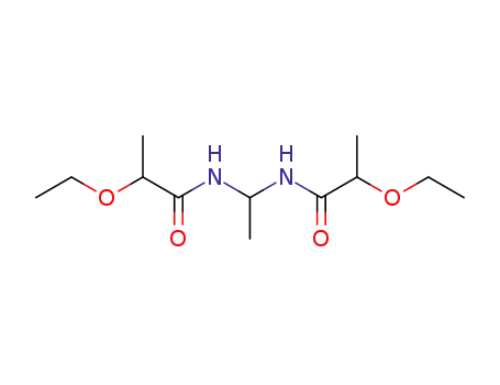 Molecular Structure of 114659-85-7 (Propanamide, N,N'-ethylidenebis[2-ethoxy-)