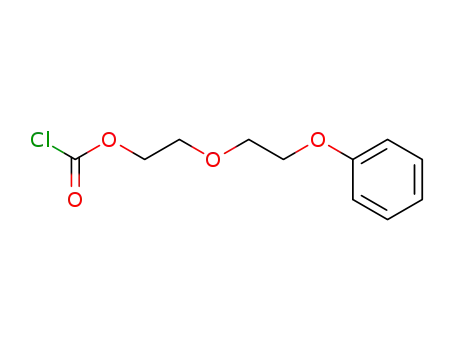Molecular Structure of 81731-00-2 (Carbonochloridic acid, 2-(2-phenoxyethoxy)ethyl ester)