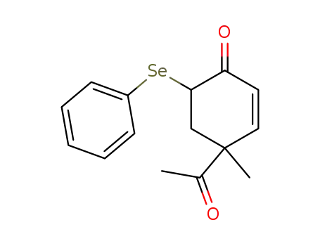 4-acetyl-4-methyl-6-phenylselenocyclohex-2-enone