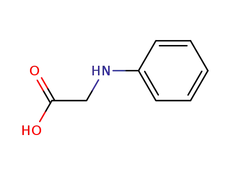 Molecular Structure of 103-01-5 (Anilinoacetic acid)