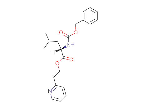 Molecular Structure of 91841-60-0 (L-Leucine, N-[(phenylmethoxy)carbonyl]-, 2-(2-pyridinyl)ethyl ester)