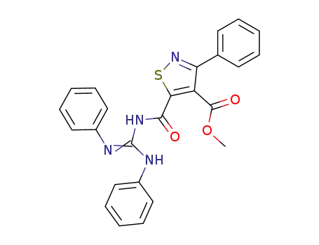 methyl 5-<(NN'-diphenylamidino)carbamoyl>-3-phenylisothiazole-4-carboxylate