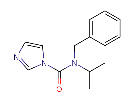 Molecular Structure of 55245-48-2 (1H-Imidazole-1-carboxamide, N-(1-methylethyl)-N-(phenylmethyl)-)