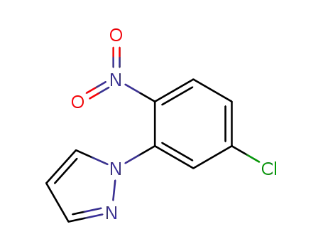 Molecular Structure of 60418-31-7 (1H-Pyrazole, 1-(5-chloro-2-nitrophenyl)-)