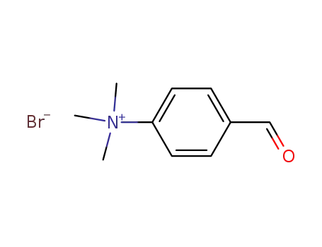 Molecular Structure of 72621-22-8 (Benzenaminium, 4-formyl-N,N,N-trimethyl-, bromide)