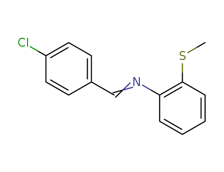 N-(4-chlorophenylmethylene)-2-methylthiobenzenamine