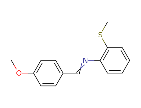 Benzenamine, N-[(4-methoxyphenyl)methylene]-2-(methylthio)-