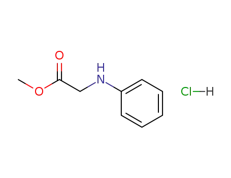 Molecular Structure of 78733-46-7 (Glycine, N-phenyl-, methyl ester, hydrochloride)