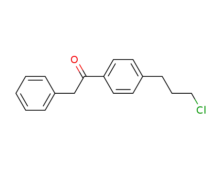 Molecular Structure of 115372-90-2 (Ethanone, 1-[4-(3-chloropropyl)phenyl]-2-phenyl-)