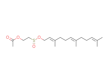 Acetic acid 2-((2E,6E)-3,7,11-trimethyl-dodeca-2,6,10-trienyloxysulfinyl)-ethyl ester