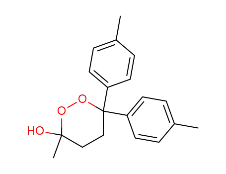 Molecular Structure of 142605-86-5 (1,2-Dioxan-3-ol, 3-methyl-6,6-bis(4-methylphenyl)-)