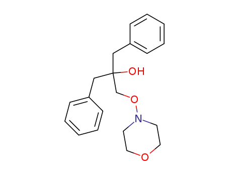 Molecular Structure of 141248-85-3 (Benzeneethanol, a-[(4-morpholinyloxy)methyl]-a-(phenylmethyl)-)