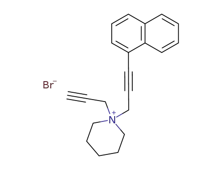 1-(3-Naphthalen-1-yl-prop-2-ynyl)-1-prop-2-ynyl-piperidinium; bromide