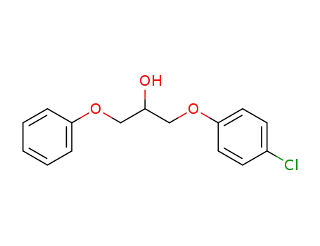 Molecular Structure of 112718-82-8 (2-Propanol, 1-(4-chlorophenoxy)-3-phenoxy-)