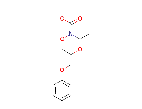 carbomethoxy-2 methyl-3 phenoxymethyl-5 tetrahydrodioxazine-1,4,2