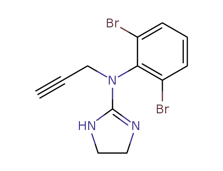 2-[N-propargyl-N-(2',6'-dibromo-phenyl)-amino]-2-imidazoline