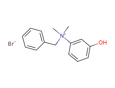 Molecular Structure of 64048-42-6 (N-benzyl-3-hydroxy-N,N-dimethylanilinium bromide)