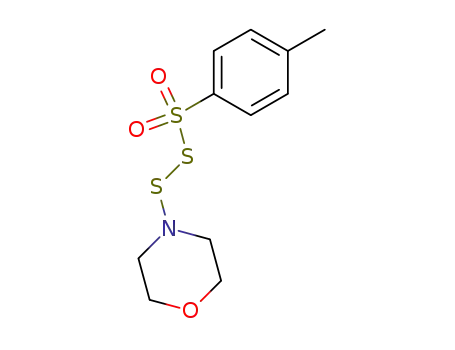 Molecular Structure of 84655-87-8 (4-{[(4-methylphenyl)sulfonyl]disulfanyl}morpholine)
