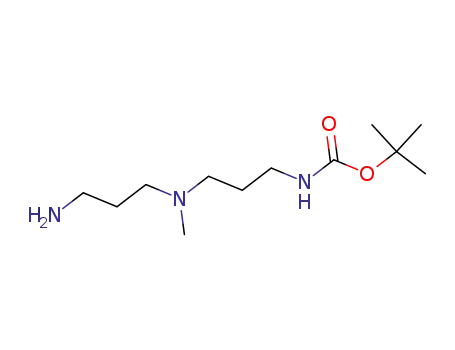 Molecular Structure of 87530-14-1 ({3-[(3-AMino-propyl)-Methyl-aMino]-propyl}-carbaMic acid tert-butyl ester)