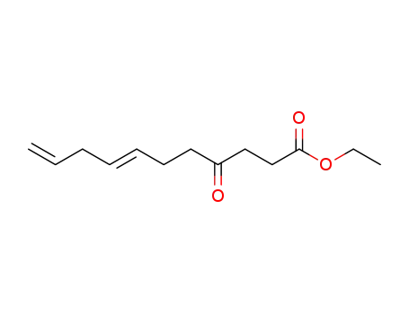Molecular Structure of 90162-79-1 (7,10-Undecadienoic acid, 4-oxo-, ethyl ester, (E)-)