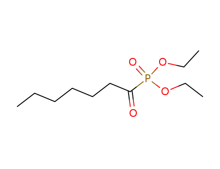 Molecular Structure of 13504-67-1 (Phosphonic acid, (1-oxoheptyl)-, diethyl ester)