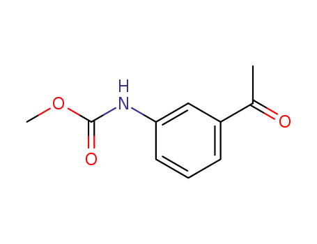 Molecular Structure of 87743-55-3 (Carbamic acid, (3-acetylphenyl)-, methyl ester)