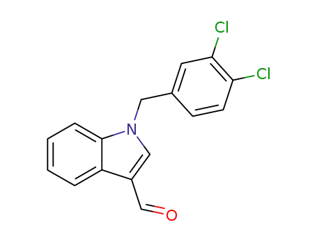 Molecular Structure of 90815-02-4 (1-(3,4-DICHLORO-BENZYL)-1H-INDOLE-3-CARBALDEHYDE)