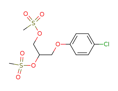 1,2-Propanediol, 3-(4-chlorophenoxy)-, dimethanesulfonate