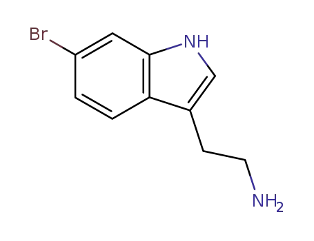 Molecular Structure of 96624-18-9 (2-(6-bromo-1H-indol-3-yl)ethanamine)