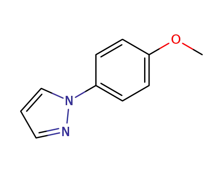Molecular Structure of 35715-67-4 (1-(4-METHOXY-PHENYL)-1H-PYRAZOLE)