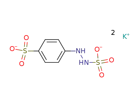 4-(N'-sulfo-hydrazino)-benzenesulfonic acid ; dipotassium-salt