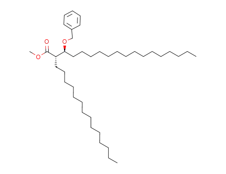 methyl (2RS,3RS)-3-benzyloxy-2-tetradecyloctadecanoate