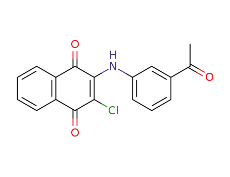 2-<(3'-acetylphenyl)amino>-3-chloro-1,4-naphthoquinone