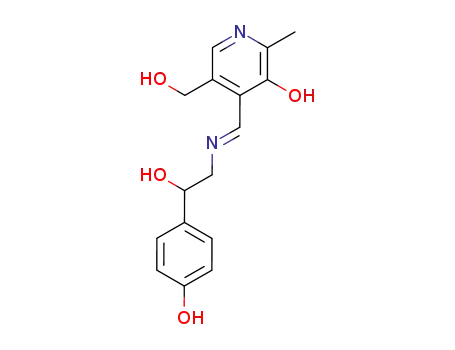 4-{[(E)-2-Hydroxy-2-(4-hydroxy-phenyl)-ethylimino]-methyl}-5-hydroxymethyl-2-methyl-pyridin-3-ol