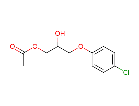 Molecular Structure of 204584-11-2 (1,2-Propanediol, 3-(4-chlorophenoxy)-, 1-acetate)