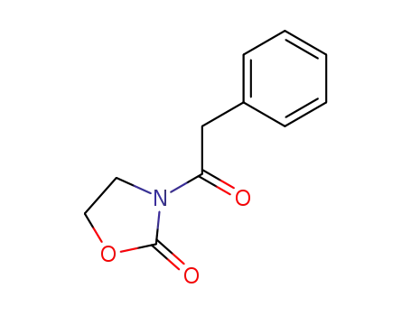 Molecular Structure of 109853-53-4 (2-Oxazolidinone, 3-(phenylacetyl)-)