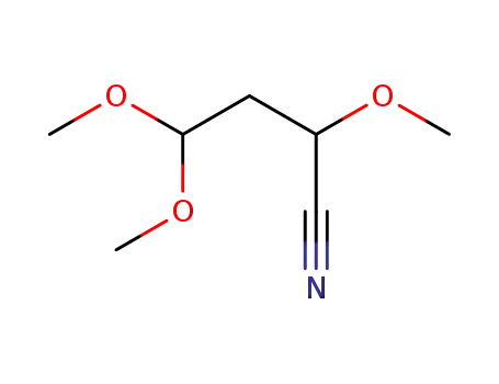 Molecular Structure of 112890-36-5 (Butanenitrile, 2,4,4-trimethoxy-)