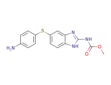 Molecular Structure of 56073-96-2 (N-[6-[(4-Aminophenyl)thio]-1H-benzimidazol-2-yl]-carbamic acidmethylester)