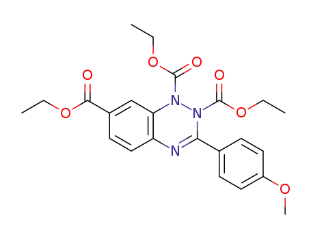3-(4-Methoxy-phenyl)-benzo[1,2,4]triazine-1,2,7-tricarboxylic acid triethyl ester