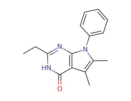 2-ethyl-5,6-dimethyl-3,7-dihydro-7-phenyl-4H-pyrrolo<2,3-d>pyrimidin-4-one