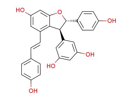5-{6-hydroxy-2-(4-hydroxyphenyl)-4-[2-(4-hydroxyphenyl)vinyl]-2,3-dihydrobenzofuran-3-yl}benzene-1,3-diol