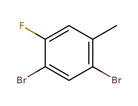 Molecular Structure of 93765-84-5 (2 4-DIBROMO-5-FLUOROTOLUENE)